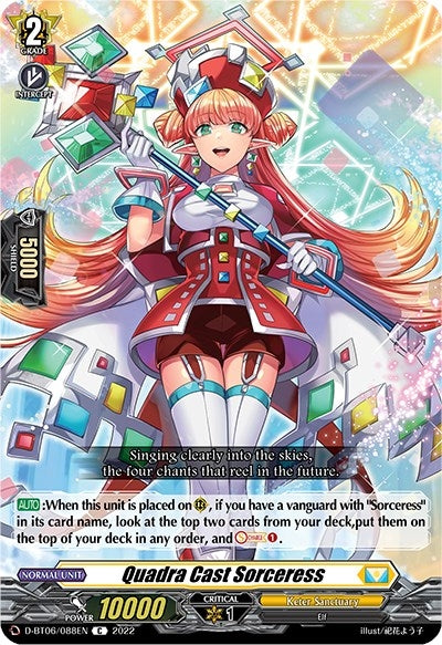 Image for Quadra Cast Sorceress (D-BT06: Blazing Dragon Reborn) (D-BT06/088EN) - Cardfight Vanguard