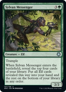 Image for Sylvan Messenger (Magic Game Night: Free-For-All) (107) - Magic: The Gathering