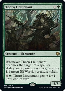 Image for Thorn Lieutenant (Magic Game Night: Free-For-All) (109) - Magic: The Gathering