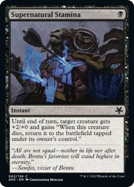 Image for Supernatural Stamina (Magic Game Night: Free-For-All) (62) - Magic: The Gathering