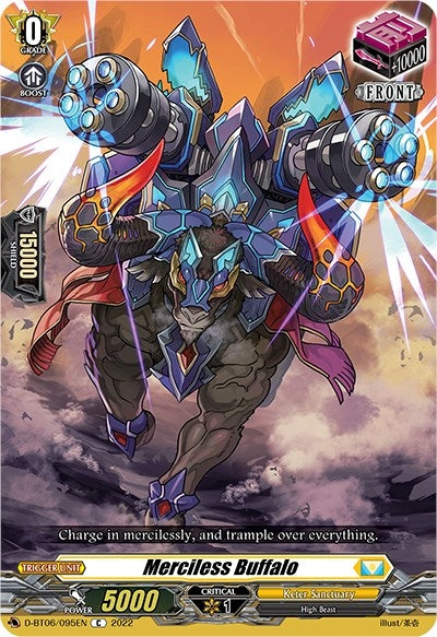 Image for Merciless Buffalo (D-BT06: Blazing Dragon Reborn) (D-BT06/095EN) - Cardfight Vanguard