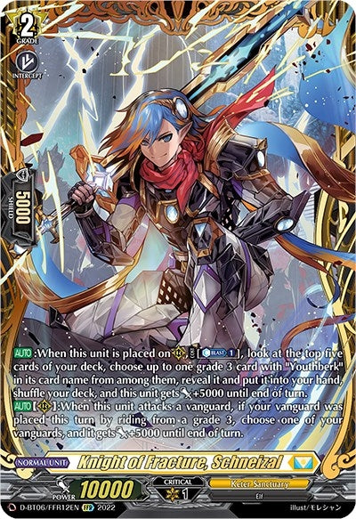 Image for Knight of Fracture, Schneizal (FFR) (D-BT06: Blazing Dragon Reborn) (D-BT06/FFR12EN) - Cardfight Vanguard