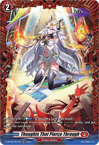 Image for Thoughts That Pierce Through (FR) (D-BT06: Blazing Dragon Reborn) (D-BT06/FR07EN) - Cardfight Vanguard