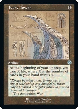 Image for Ivory Tower (Schematic) (The Brothers' War: Retro Frame Artifacts) (86) - Magic: The Gathering