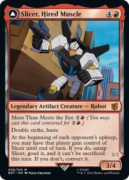 Image for Slicer, Hired Muscle (Universes Beyond: Transformers) (6) - Magic: The Gathering