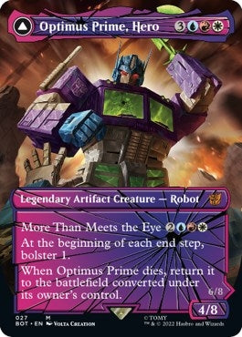 Image for Optimus Prime, Hero (Shattered Glass) (Universes Beyond: Transformers) (27) - Magic: The Gathering