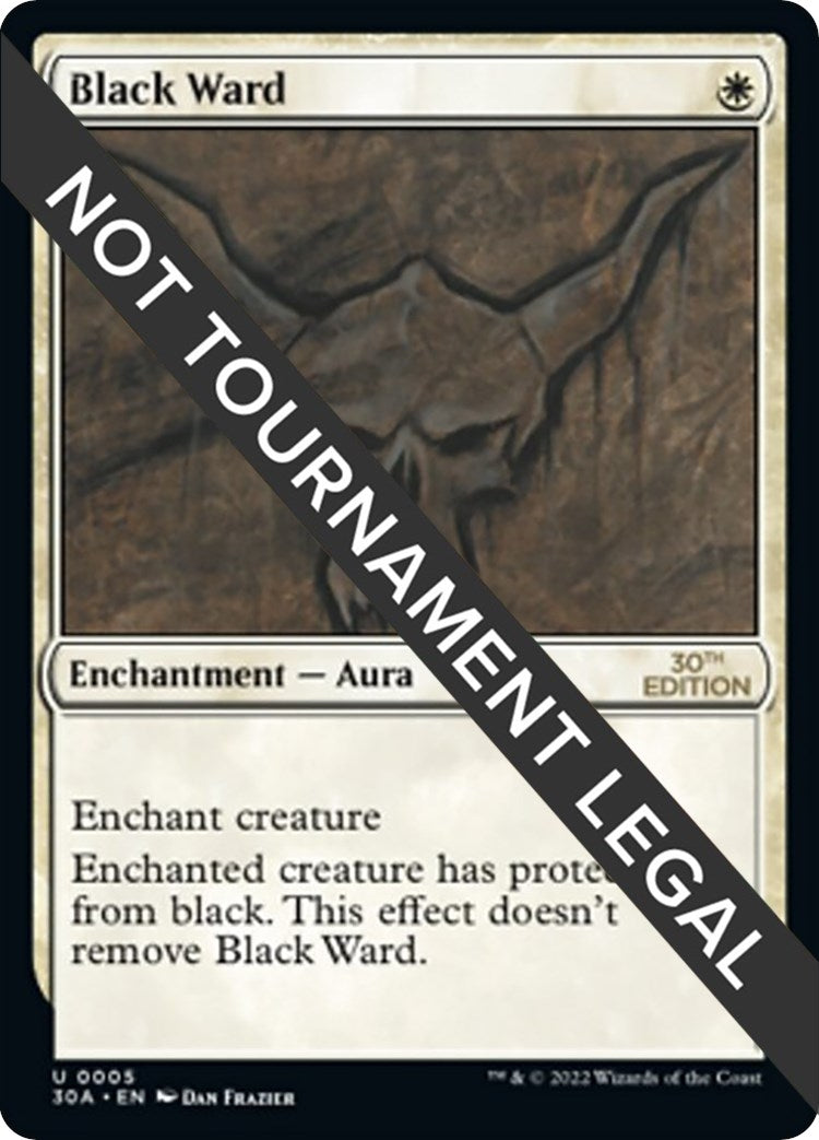 Image for Black Ward (30th Anniversary Edition) (5) - Magic: The Gathering