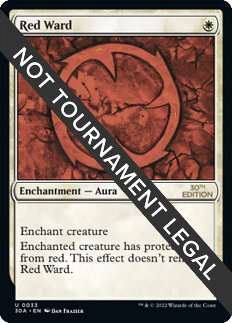 Image for Red Ward (30th Anniversary Edition) (33) - Magic: The Gathering