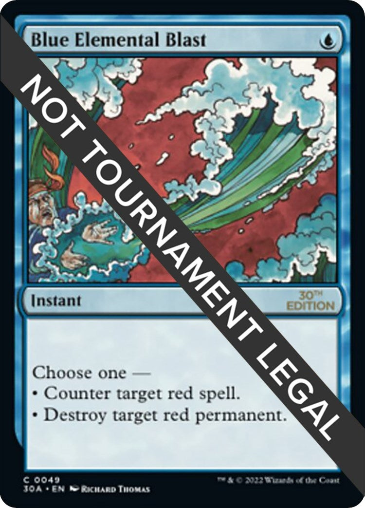 Image for Blue Elemental Blast (30th Anniversary Edition) (49) - Magic: The Gathering
