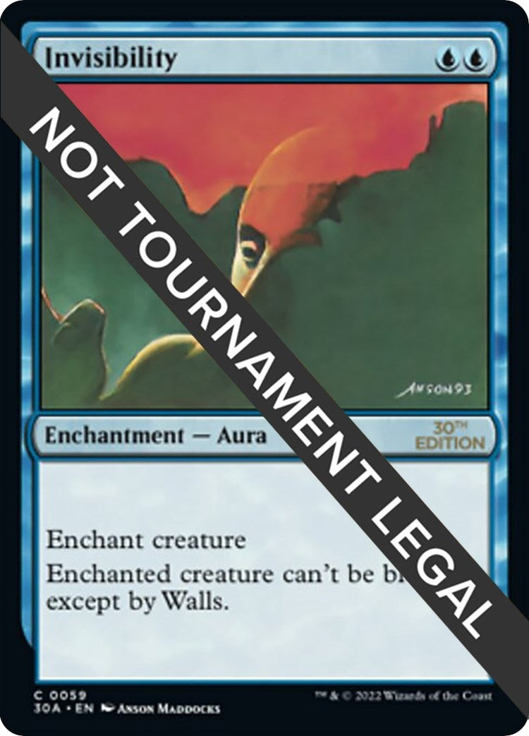 Image for Invisibility (30th Anniversary Edition) (59) - Magic: The Gathering