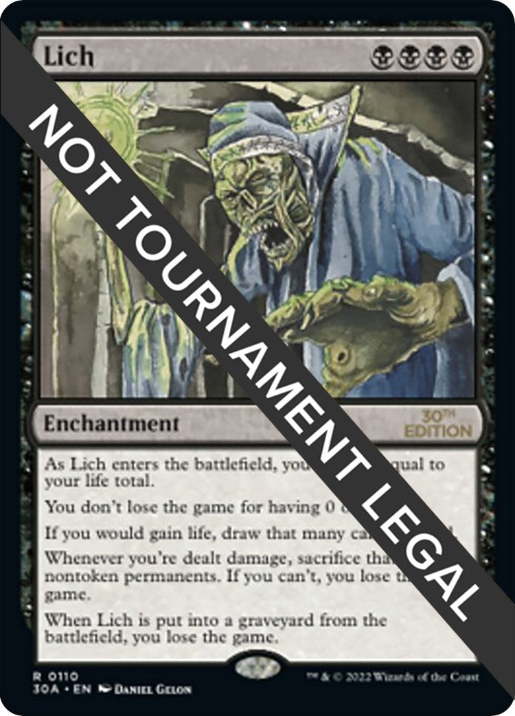Image for Lich (30th Anniversary Edition) (110) - Magic: The Gathering