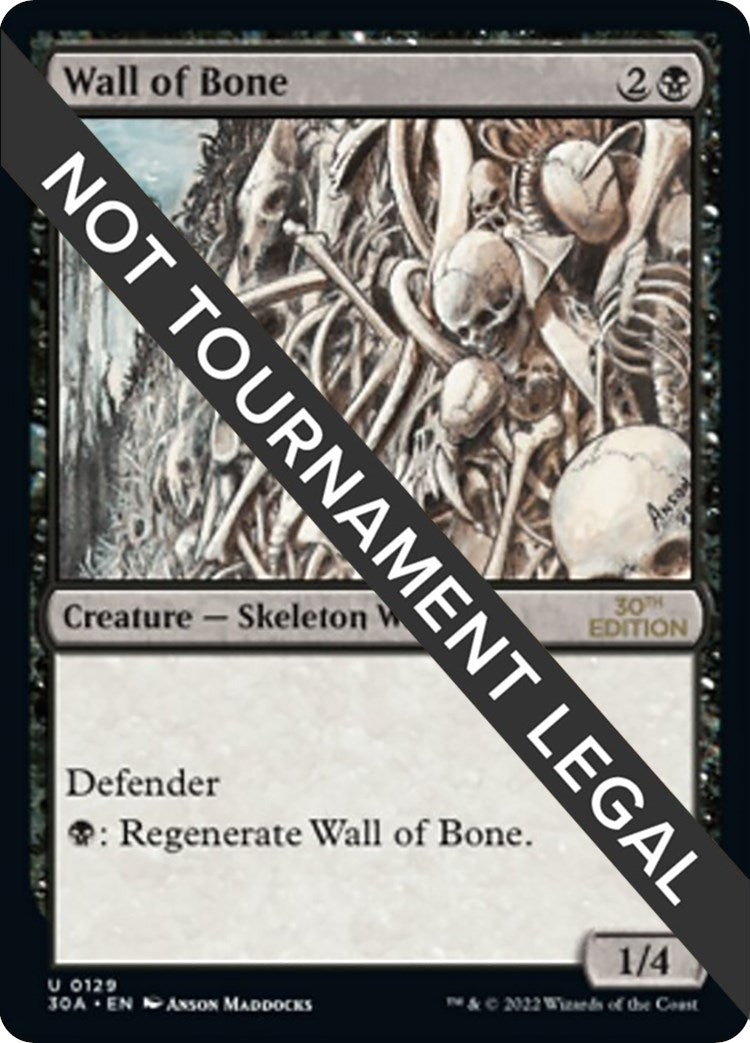 Image for Wall of Bone (30th Anniversary Edition) (129) - Magic: The Gathering