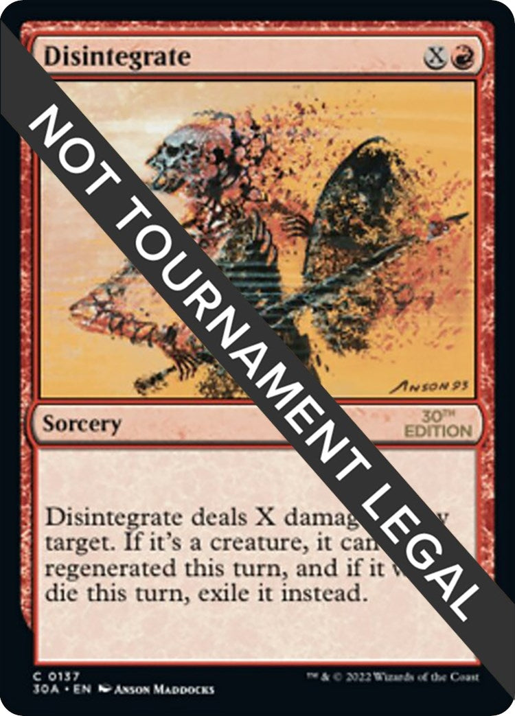 Image for Disintegrate (30th Anniversary Edition) (137) - Magic: The Gathering