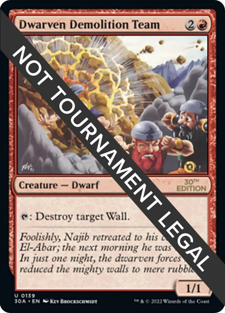 Image for Dwarven Demolition Team (30th Anniversary Edition) (139) - Magic: The Gathering