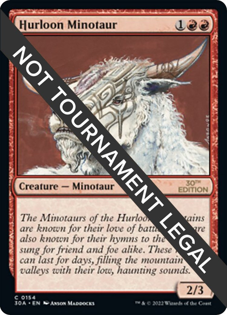 Image for Hurloon Minotaur (30th Anniversary Edition) (154) - Magic: The Gathering
