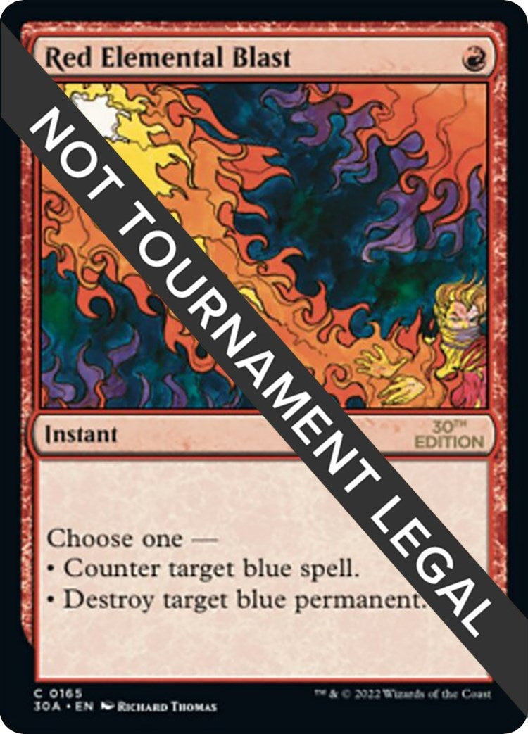 Image for Red Elemental Blast (30th Anniversary Edition) (165) - Magic: The Gathering