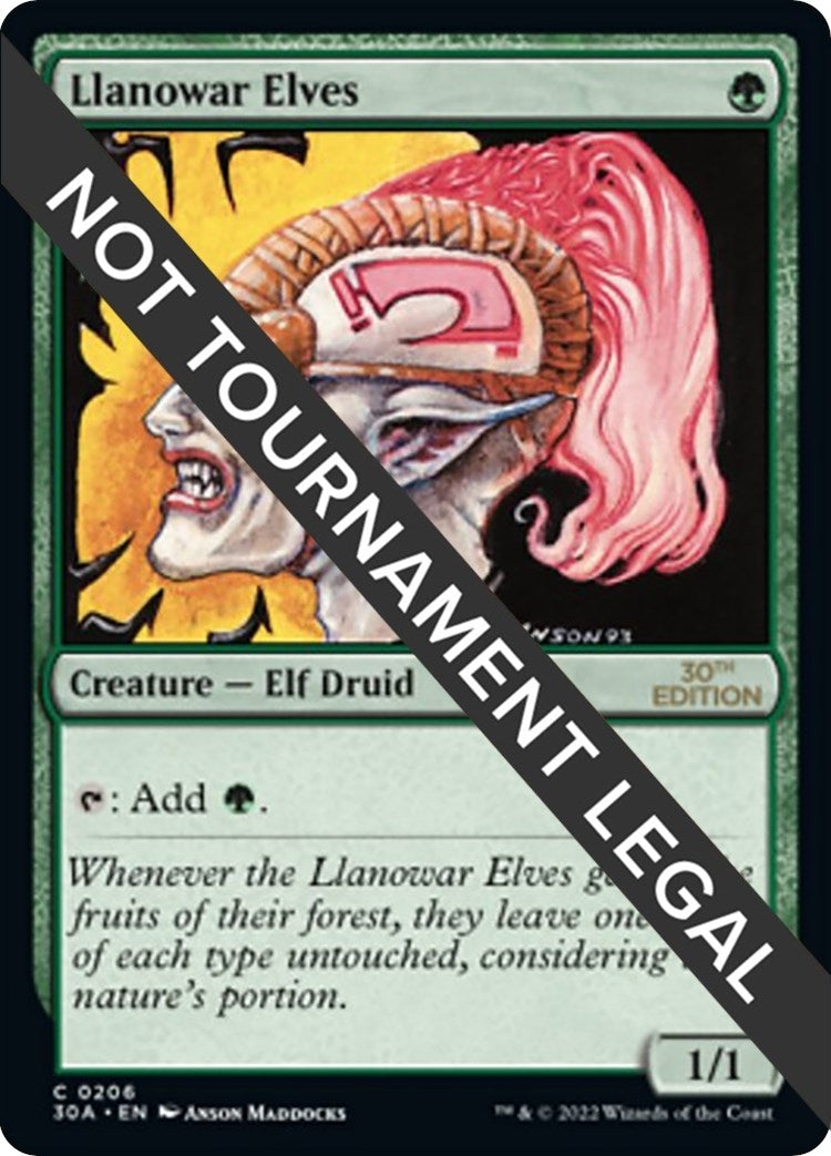 Image for Llanowar Elves (30th Anniversary Edition) (206) - Magic: The Gathering