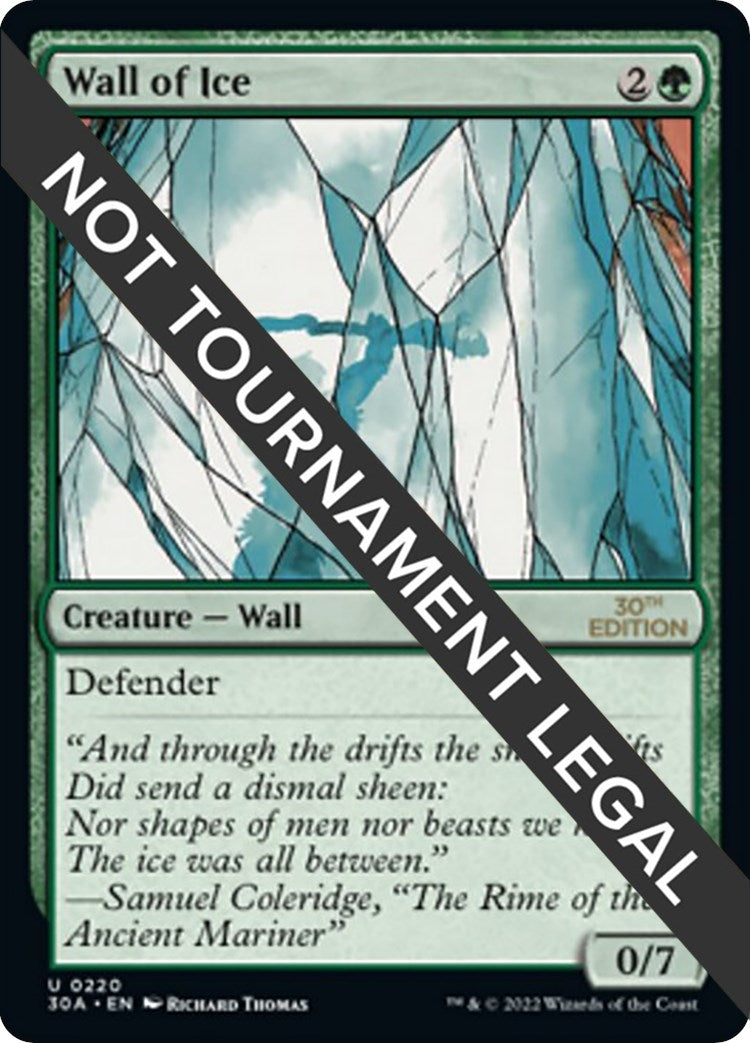 Image for Wall of Ice (30th Anniversary Edition) (220) - Magic: The Gathering