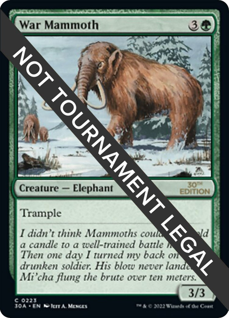 Image for War Mammoth (30th Anniversary Edition) (223) - Magic: The Gathering