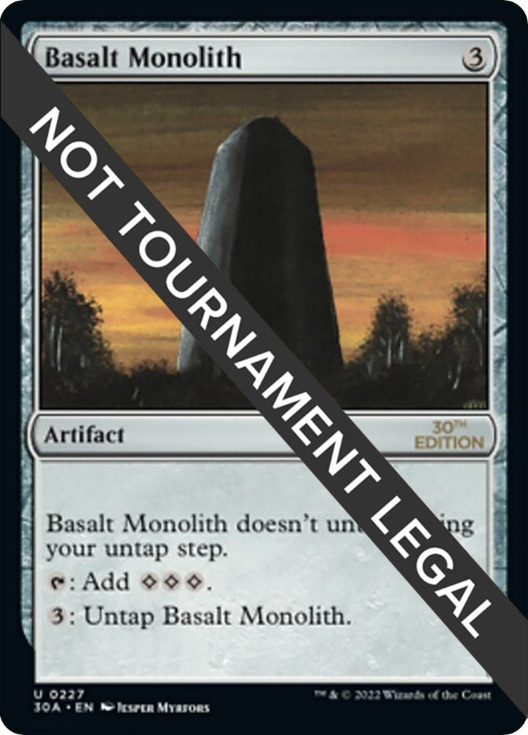 Image for Basalt Monolith (30th Anniversary Edition) (227) - Magic: The Gathering