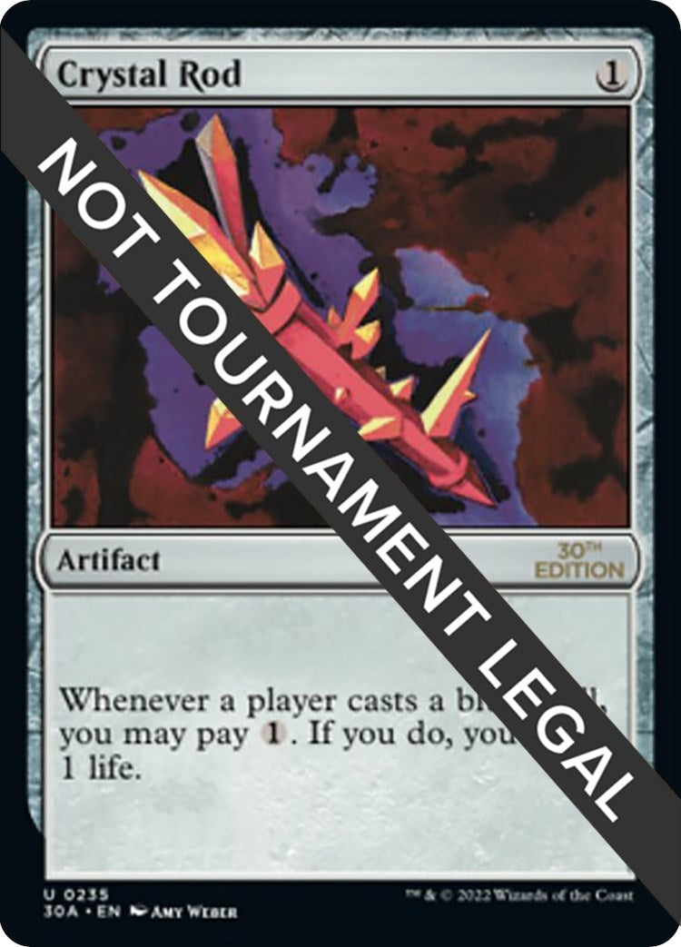 Image for Crystal Rod (30th Anniversary Edition) (235) - Magic: The Gathering