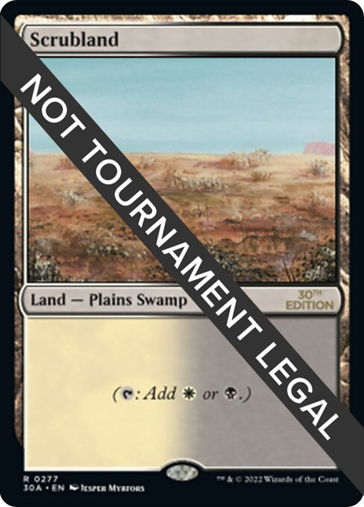 Image for Scrubland (30th Anniversary Edition) (277) - Magic: The Gathering