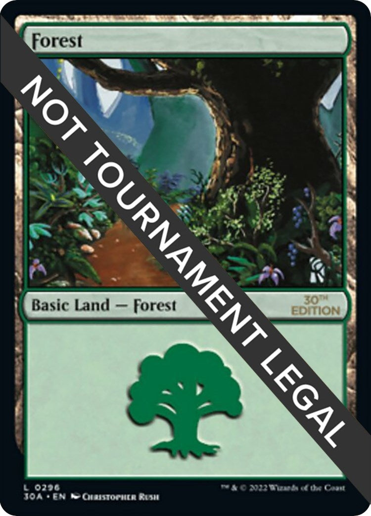 Image for Forest (296) (30th Anniversary Edition) (296) - Magic: The Gathering
