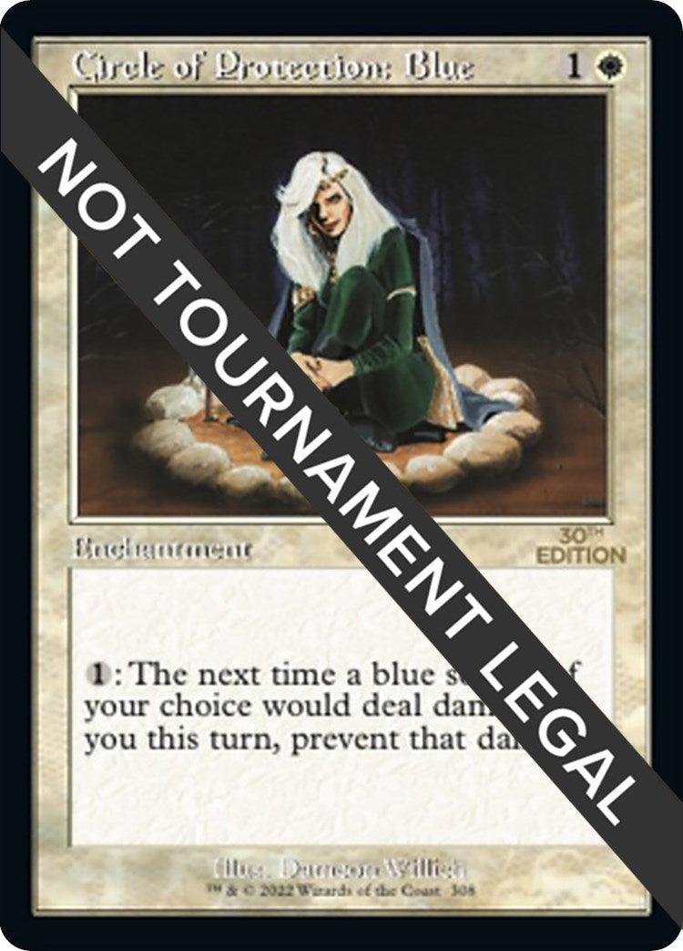 Image for Circle of Protection: Blue (Retro Frame) (30th Anniversary Edition) (308) - Magic: The Gathering