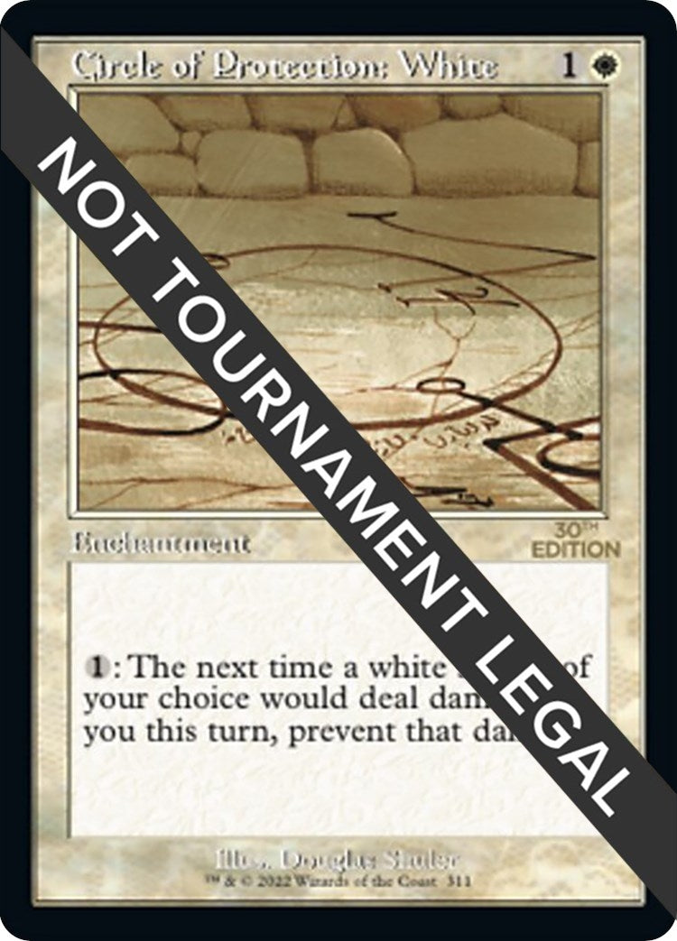 Image for Circle of Protection: White (Retro Frame) (30th Anniversary Edition) (311) - Magic: The Gathering