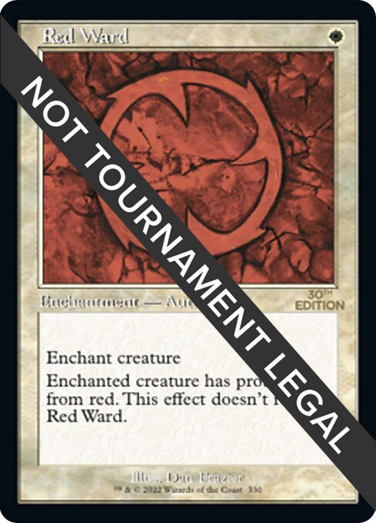 Image for Red Ward (Retro Frame) (30th Anniversary Edition) (330) - Magic: The Gathering