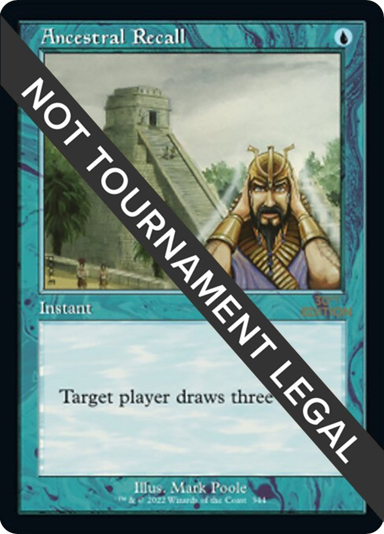 Image for Ancestral Recall (Retro Frame) (30th Anniversary Edition) (344) - Magic: The Gathering