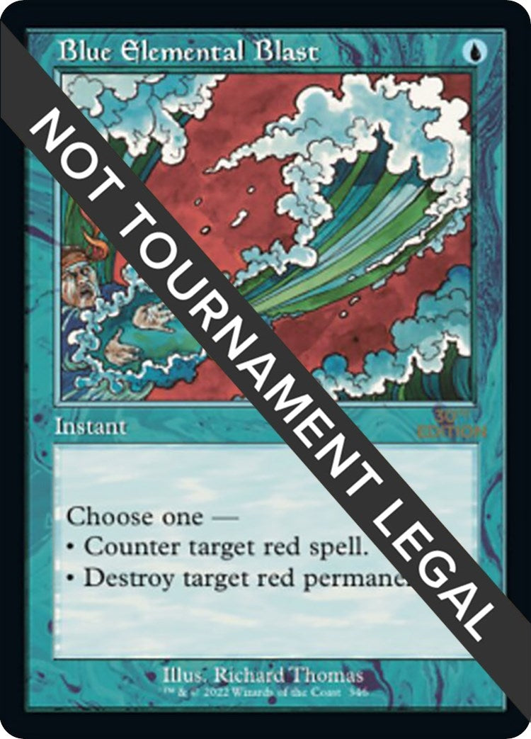Image for Blue Elemental Blast (Retro Frame) (30th Anniversary Edition) (346) - Magic: The Gathering