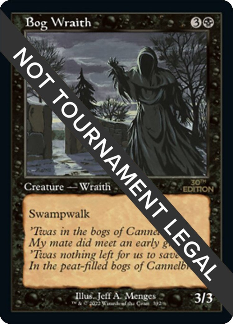 Image for Bog Wraith (Retro Frame) (30th Anniversary Edition) (392) - Magic: The Gathering