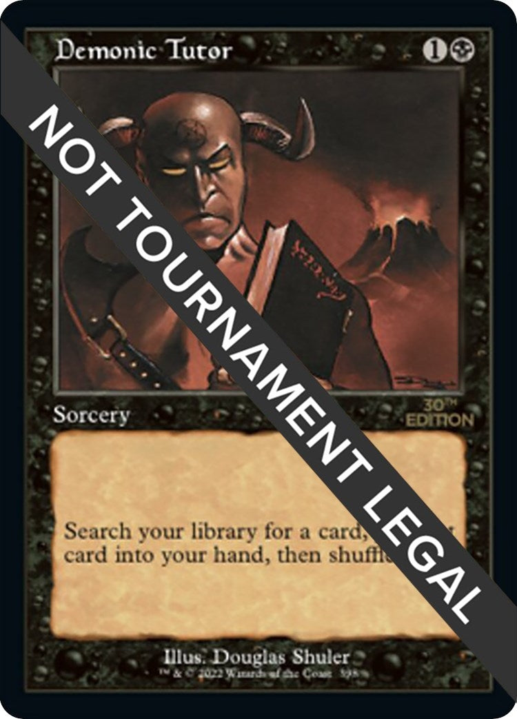 Image for Demonic Tutor (Retro Frame) (30th Anniversary Edition) (398) - Magic: The Gathering