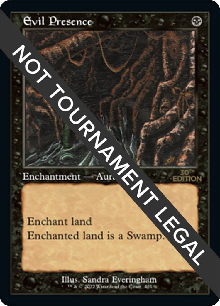 Image for Evil Presence (Retro Frame) (30th Anniversary Edition) (401) - Magic: The Gathering