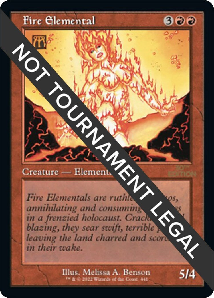 Image for Fire Elemental (Retro Frame) (30th Anniversary Edition) (441) - Magic: The Gathering