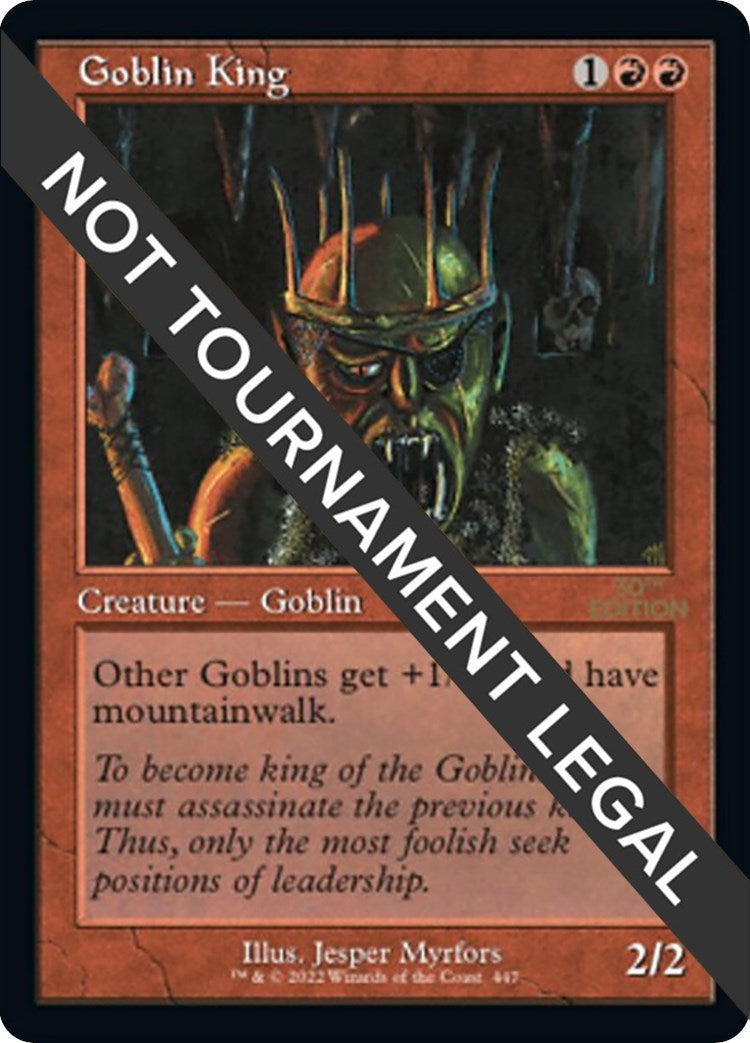 Image for Goblin King (Retro Frame) (30th Anniversary Edition) (447) - Magic: The Gathering