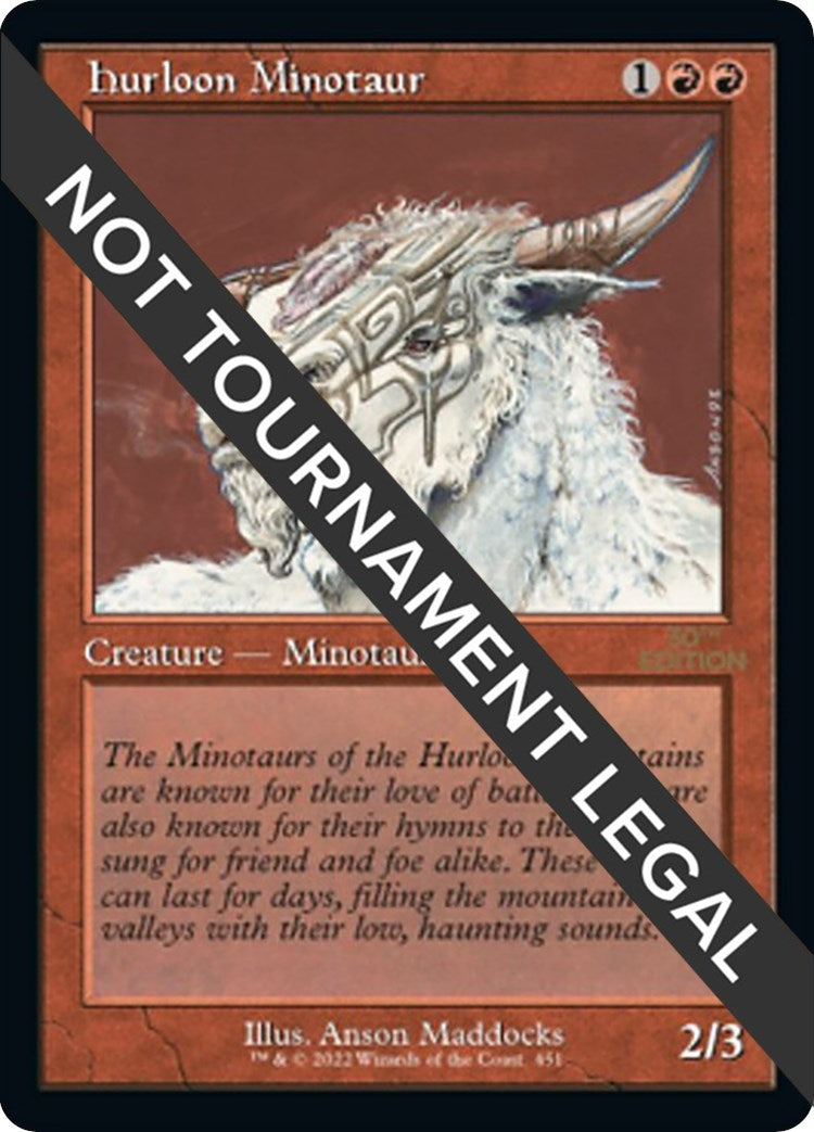 Image for Hurloon Minotaur (Retro Frame) (30th Anniversary Edition) (451) - Magic: The Gathering