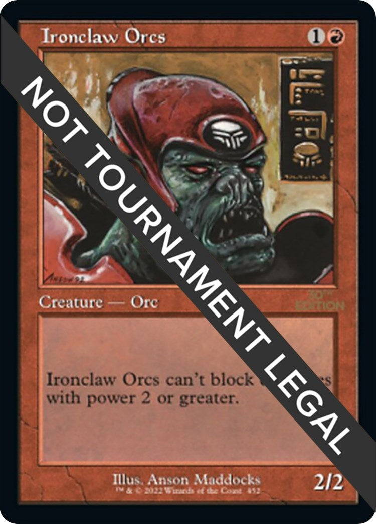 Image for Ironclaw Orcs (Retro Frame) (30th Anniversary Edition) (452) - Magic: The Gathering