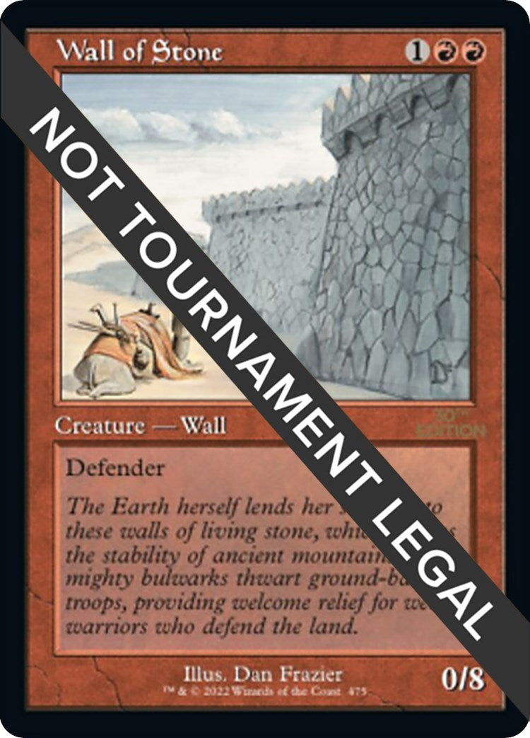 Image for Wall of Stone (Retro Frame) (30th Anniversary Edition) (475) - Magic: The Gathering