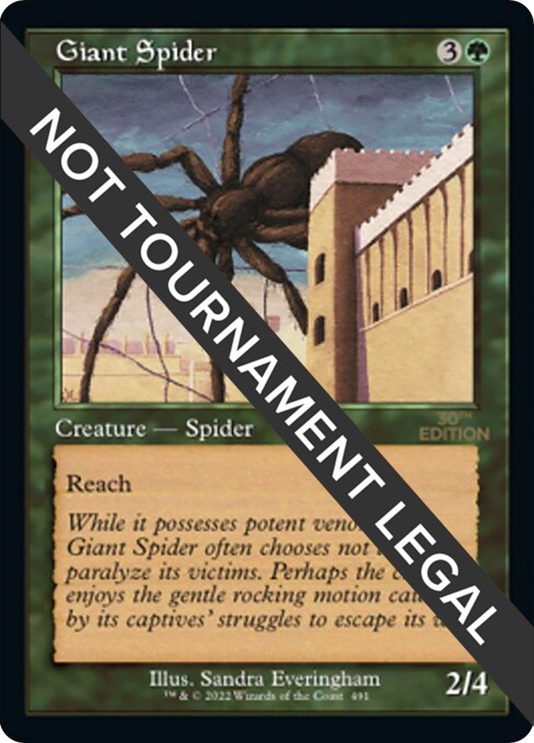 Image for Giant Spider (Retro Frame) (30th Anniversary Edition) (491) - Magic: The Gathering