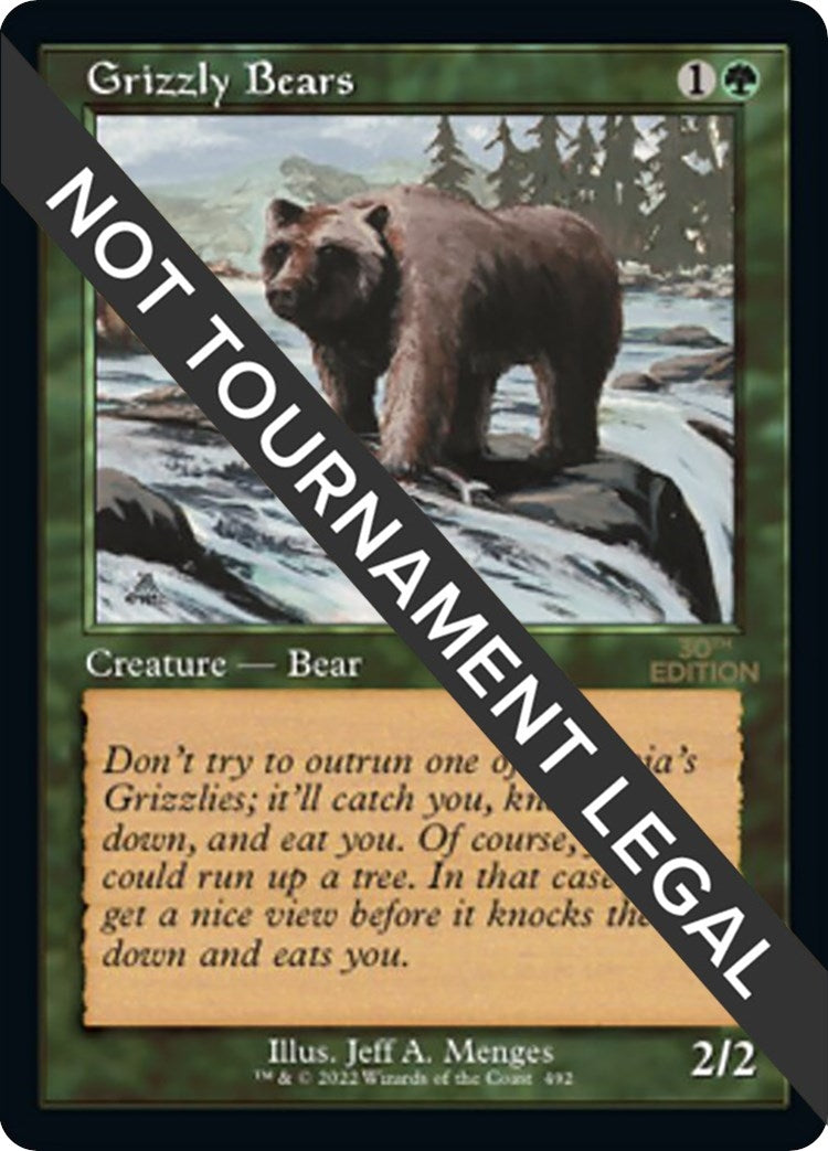 Image for Grizzly Bears (Retro Frame) (30th Anniversary Edition) (492) - Magic: The Gathering
