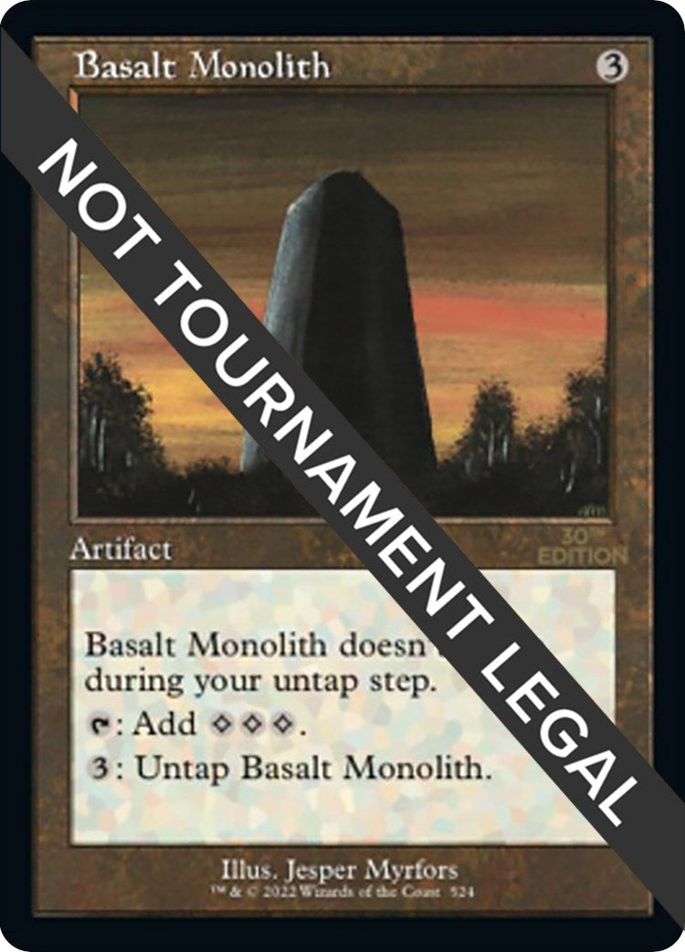 Image for Basalt Monolith (Retro Frame) (30th Anniversary Edition) (524) - Magic: The Gathering