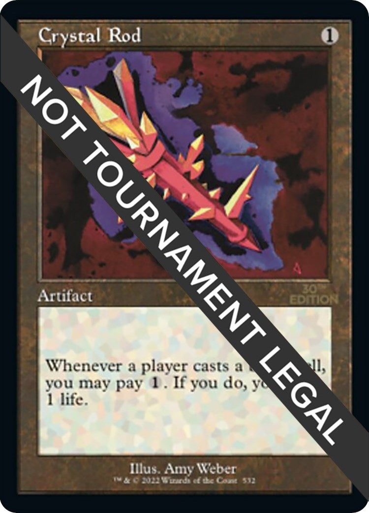 Image for Crystal Rod (Retro Frame) (30th Anniversary Edition) (532) - Magic: The Gathering