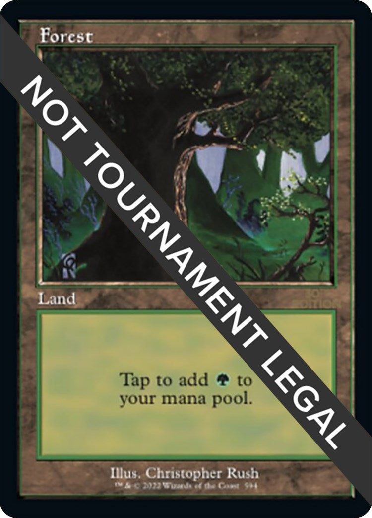 Image for Forest (594) (Retro Frame) (30th Anniversary Edition) (594) - Magic: The Gathering