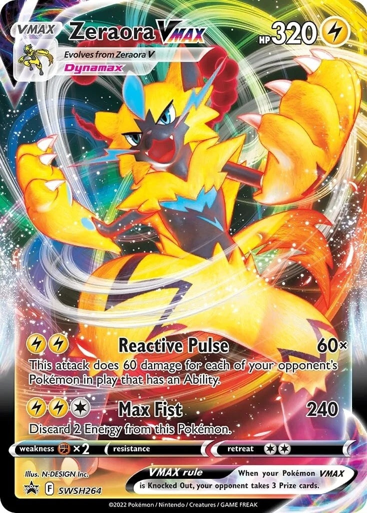 Image for Zeraora VMAX - SWSH264 (SWSH: Sword & Shield Promo Cards) (SWSH264) - Pokemon