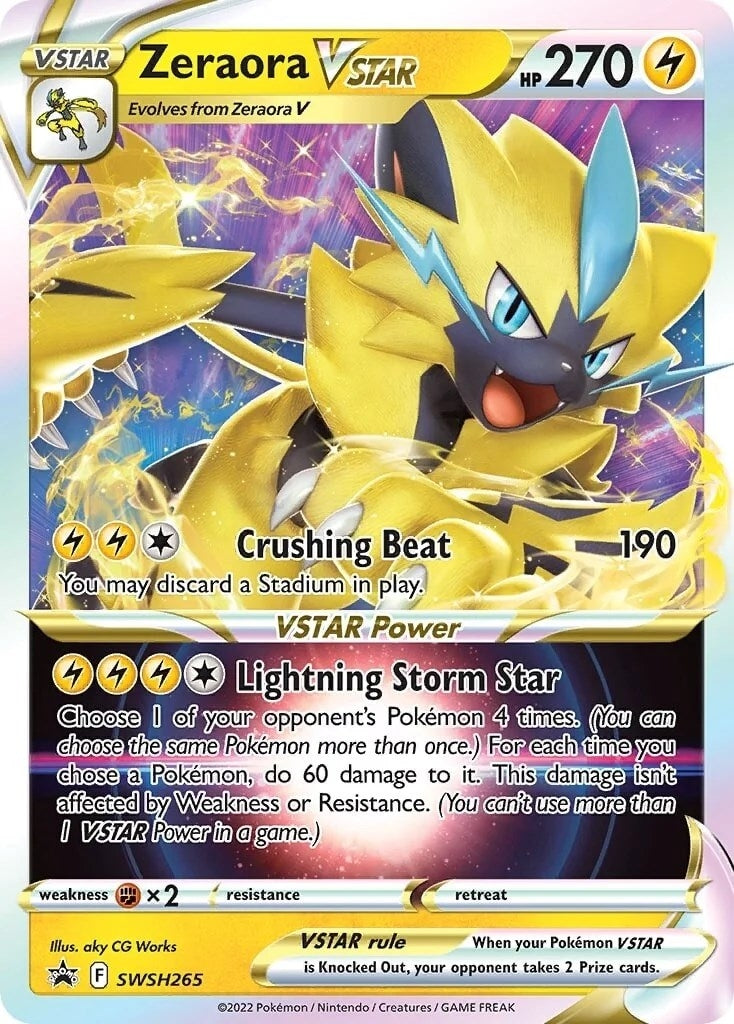 Image for Zeraora VSTAR - SWSH265 (SWSH: Sword & Shield Promo Cards) (SWSH265) - Pokemon