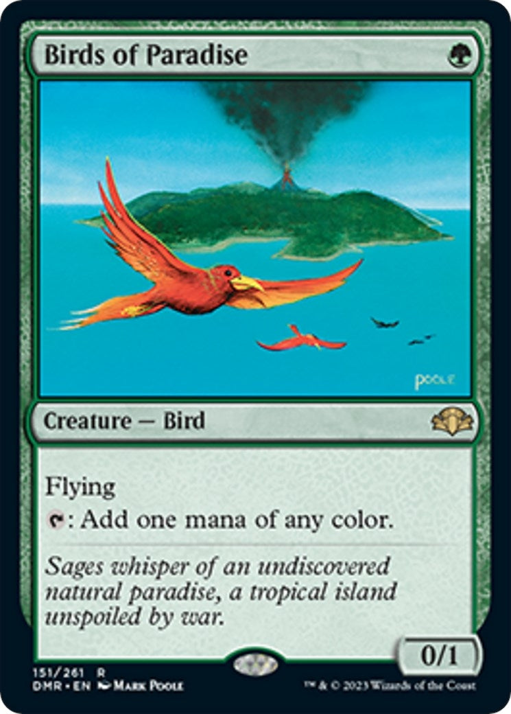 Image for Birds of Paradise (Dominaria Remastered) (151) - Magic: The Gathering