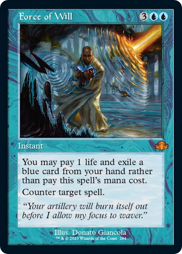 Image for Force of Will (Retro Frame) (Dominaria Remastered) (284) - Magic: The Gathering