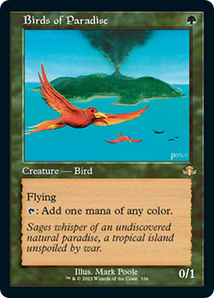 Image for Birds of Paradise (Retro Frame) (Dominaria Remastered) (336) - Magic: The Gathering